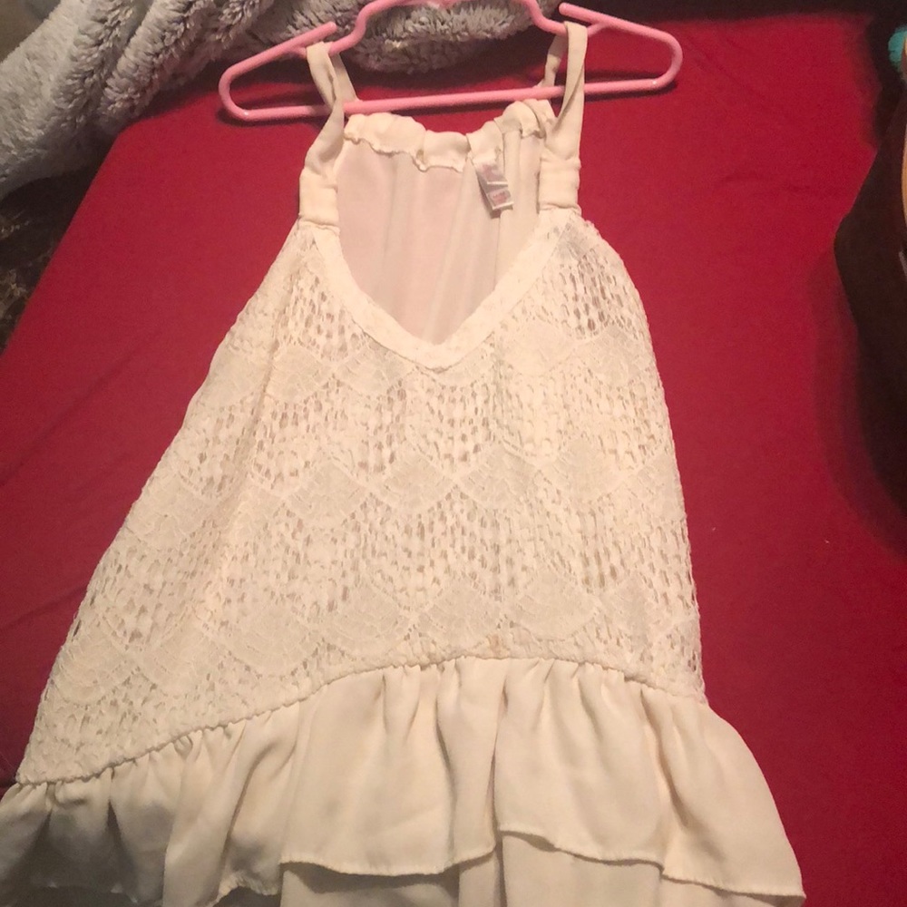 White target tank top